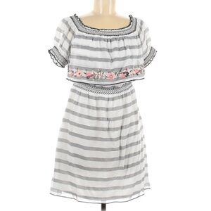 Guess LA Off the shoulder embroidered mini dress Medium